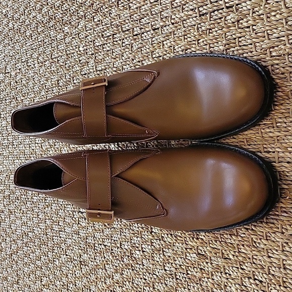 Etienne Aigner Shoes - ETIENNE AIGNER brown leather ankle boots. New without tags. Size is 9M.